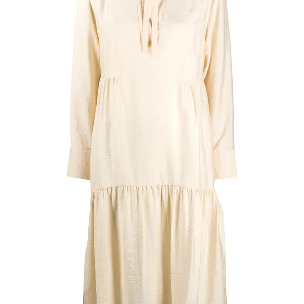 VINCE Mock Neck Midi Length Dress - Picture 3 of 14